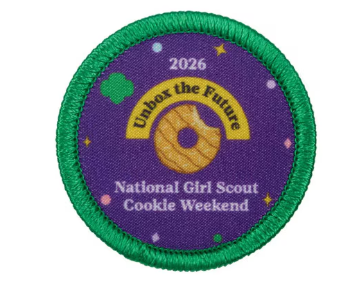 2026 National Girl Scout Cookie Weekend Sew-On Patch
